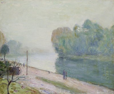 A Bend in the River Loing by Alfred Sisley